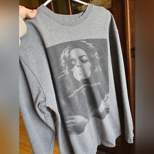 Gray Graphic Print Tee Sweatshirt Beyonce Reformation World Tour 2016